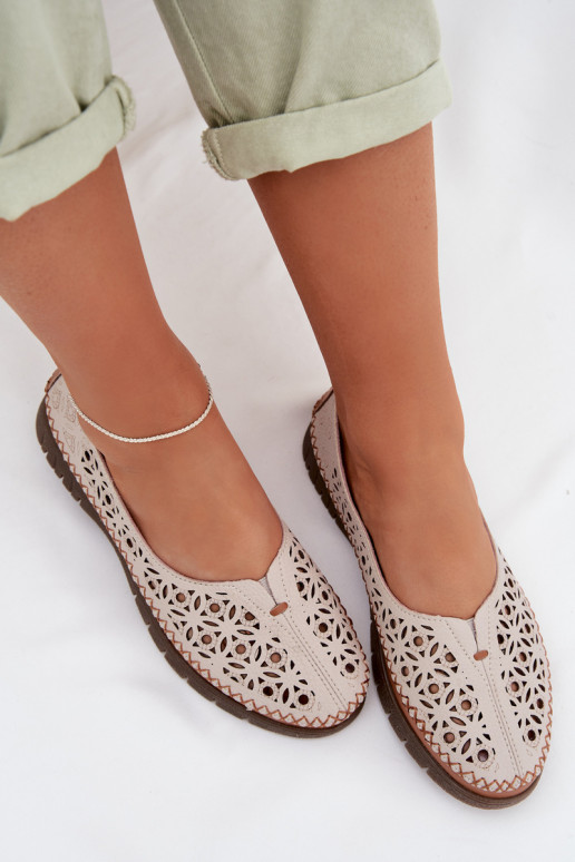 Bailarinas caladas FemeninoActivadoturalnej Skóry Sergio Leone SP-006 color gris