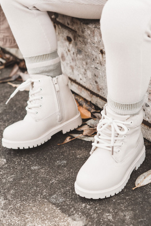 Botas cálidas para niños. color marfil Dexter