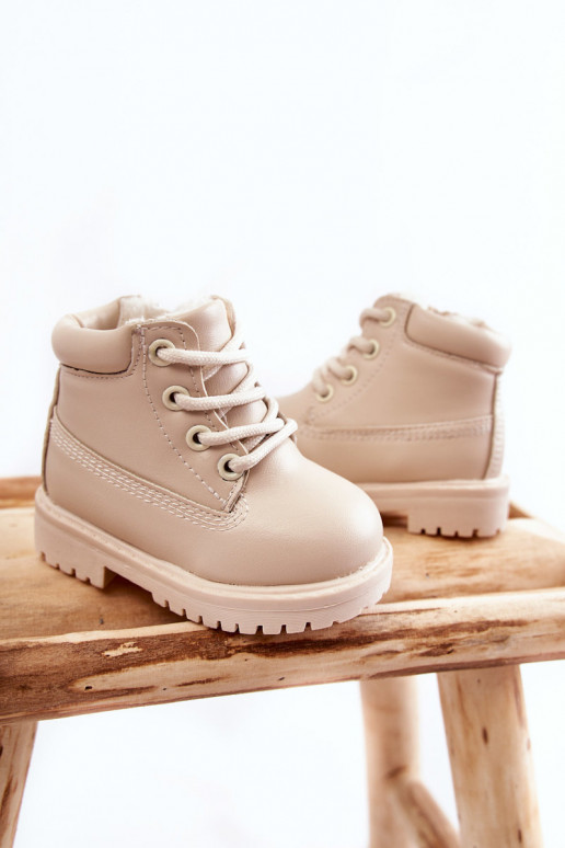 Botas cálidas para niños. color marfil Dexter