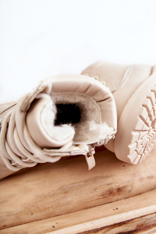 Botas cálidas para niños. color marfil Dexter