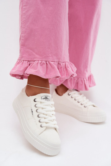 Zapatos de ocio con una plataforma O`NEILL SPINNA C ENOMEN LOEN 90261009.02A el color blanco 2