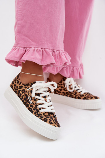 Zapatos de ocio con una plataforma O`NEILL SPINNA C ENOMEN LOEN 90261009.92A con estampados de piel de leopardo 2