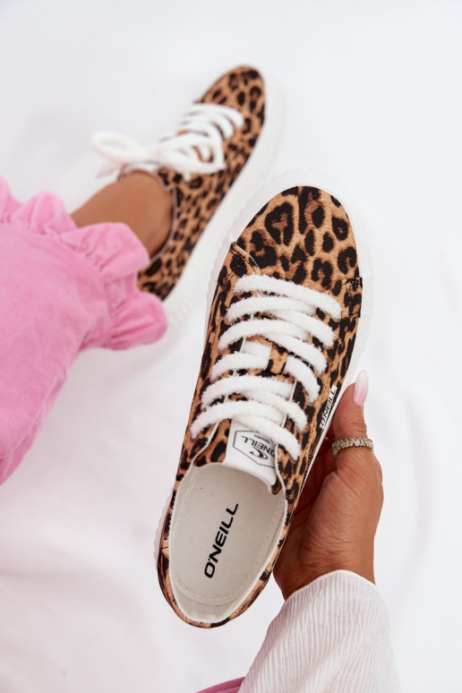 Zapatos de ocio con una plataforma O`NEILL SPINNA C ENOMEN LOEN 90261009.92A con estampados de piel de leopardo