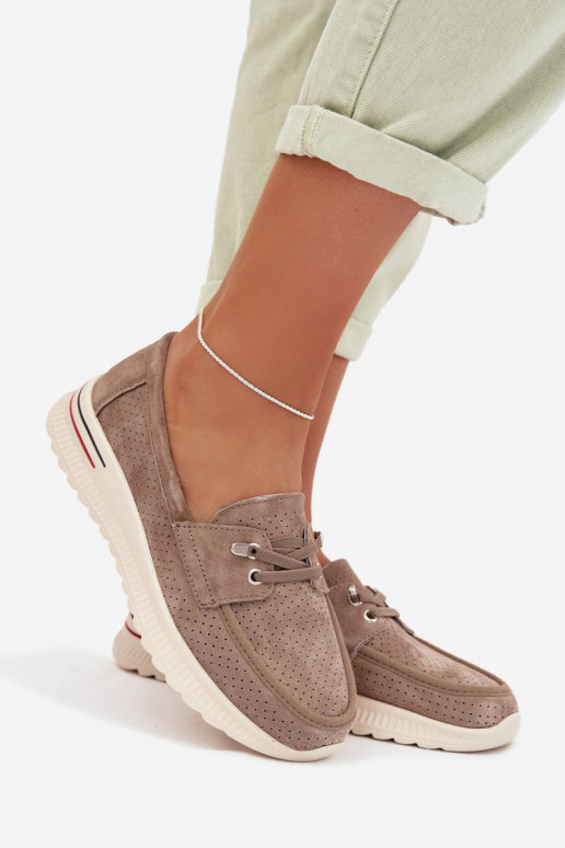 zapatosActivadoturalnego de gamuzau beige Selorette