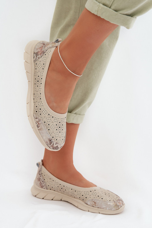 Piel Bailarinas caladas S.Barski GR61-5973 beige