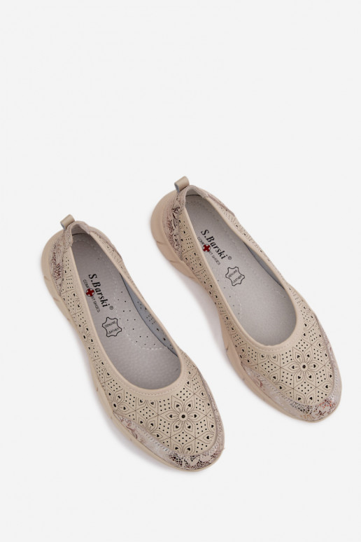 Piel Bailarinas caladas S.Barski GR61-5973 beige