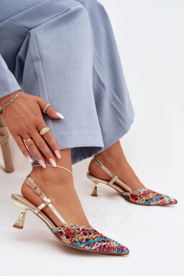 sandalias estampadas Femenino con tacones Colores diferentes Selinae