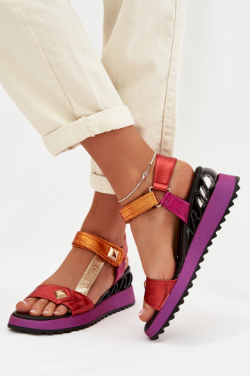 Sandalias de mujer Femenino con una plataforma D&A CR61-3078 Colores diferentes