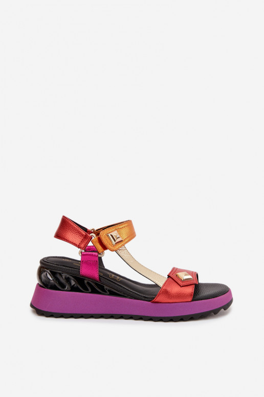 Sandalias de mujer Femenino con una plataforma D&A CR61-3078 Colores diferentes