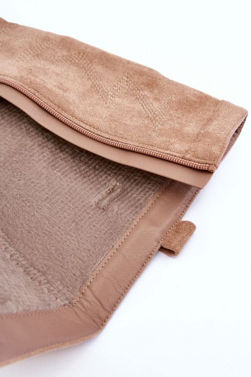 de gamuza botas de mujer con tacones beige Khabira