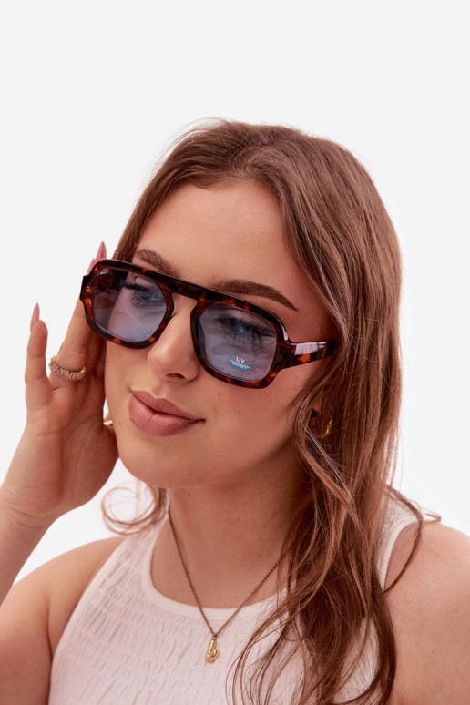 Femenino Gafas de solFiltrem UV marrón-color azul