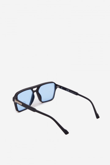 Gafas de sol Femenino Ze color platam Detalem azul oscuro 2