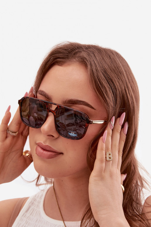 Gafas de sol FemeninoFiltrem UV marrón-de color negro