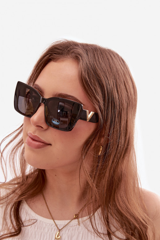 Gafas de sol Femenino Ojo de gato de color negro