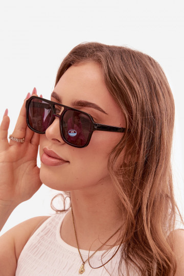 Gafas de sol Femenino Negro y-color azul 2