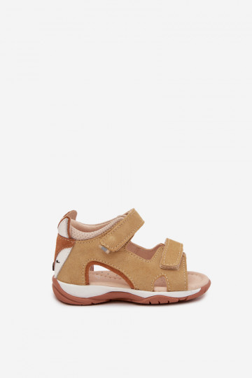 Sandalias infantiles de suela plana Bartek 8441163 color arena 2