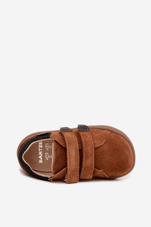 Piel zapatos Barefoot Infantil Bartek 8600363 color marrón