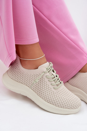 Zapatillas deportivas para mujer Carmivelle color arena