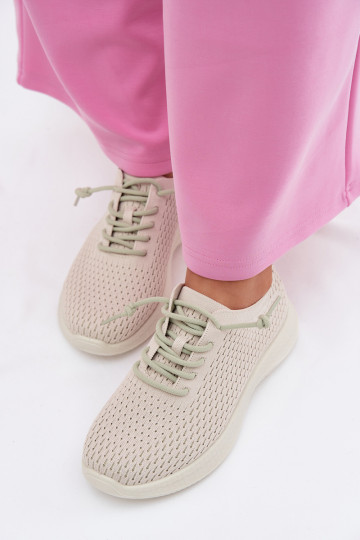Zapatillas deportivas para mujer Carmivelle color arena 2
