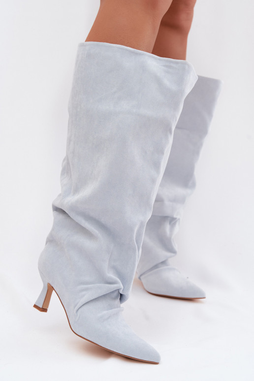 botasSzeroką CholeAką I Tiene querszczeniem con tacones azul claro Harela