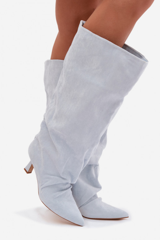 botasSzeroką CholeAką I Tiene querszczeniem con tacones azul claro Harela