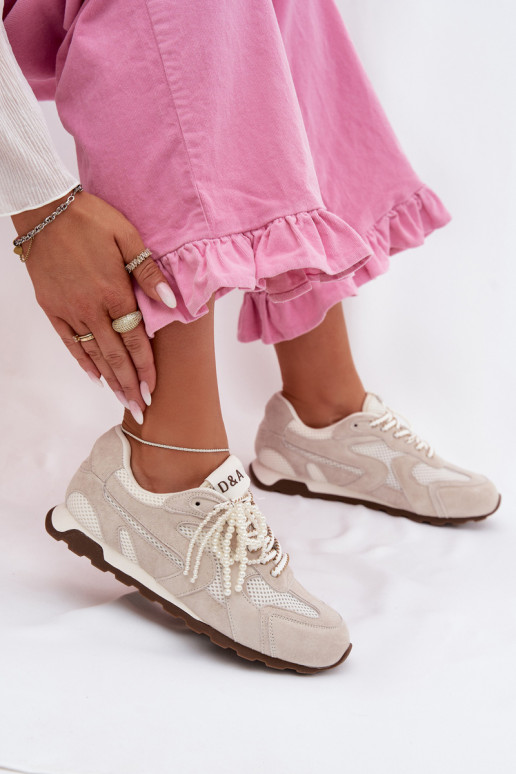 Piel de gamuza Zapatillas modelo zapatos. Femenino MK61-0705 color gris