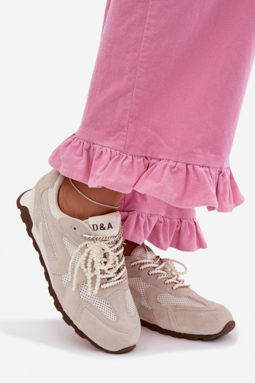 Piel de gamuza Zapatillas modelo zapatos. Femenino MK61-0705 color gris