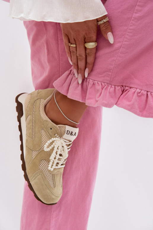 Piel de gamuza Zapatillas modelo zapatos. Femenino MK61-0705 verde claro