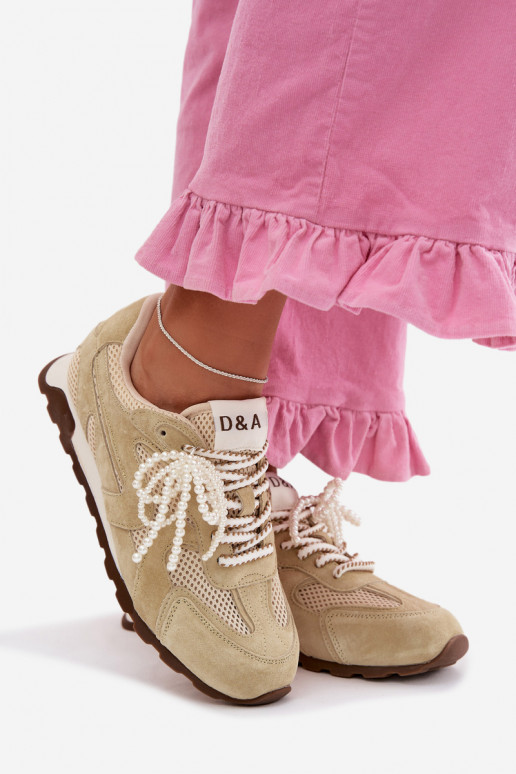 Piel de gamuza Zapatillas modelo zapatos. Femenino MK61-0705 verde claro