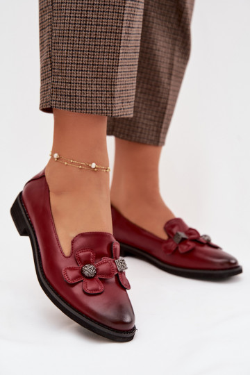zapatos Femenino con tacones anchos Con decoracionesi con motivos floralesami borgoña Tavillette 2