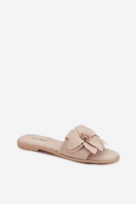 isósceles zapatillas de mujer Con decoracionesi con motivos floralesami color marfil Elzoria