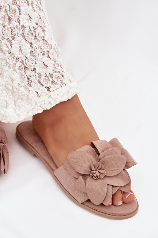 isósceles zapatillas de mujer Con decoracionesi con motivos floralesami beige Elzoria