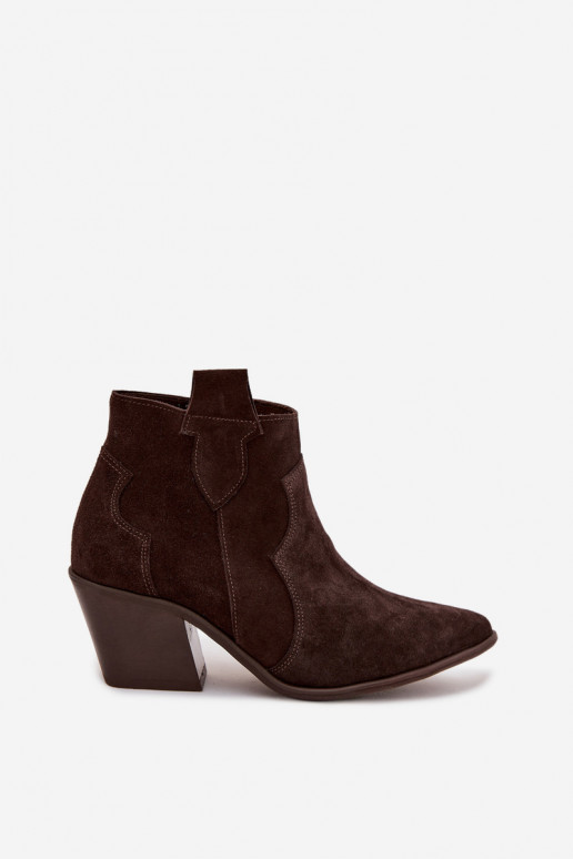 botas estilo vaqueroActivadoturalnego de gamuzau Zazoo 3153 CzekoladoAe