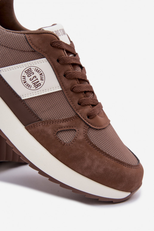 zapatillas Zapatillas modelo zapatos. para los hombres Big Star TT174353 color marrón