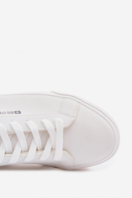 para los hombres zapatos casuales de cuero ecológico Big Star TT174001 el color blanco