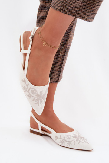 Sandalias de mujerHaftem Activado isósceles el color blanco Grelia