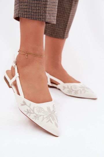 Sandalias de mujerHaftem Activado isósceles el color blanco Grelia 2
