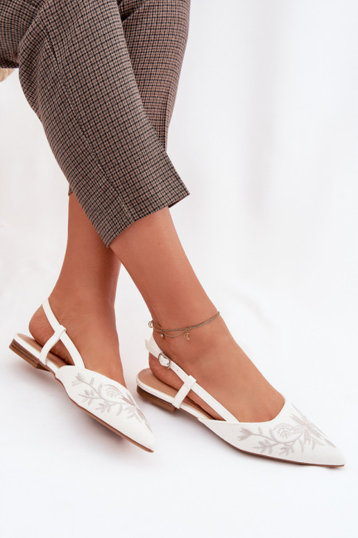 Sandalias de mujerHaftem Activado isósceles el color blanco Grelia