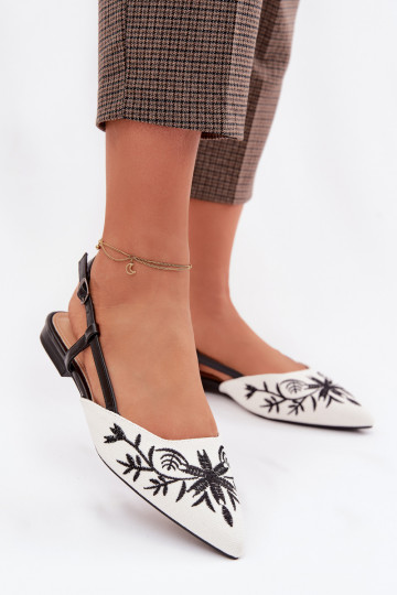 Sandalias de mujer con hebillas planas color negro Grelia 2