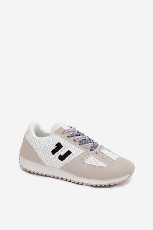 Zapatillas modelo zapatos. Femenino Con decoraciones atándosem color gris Henira