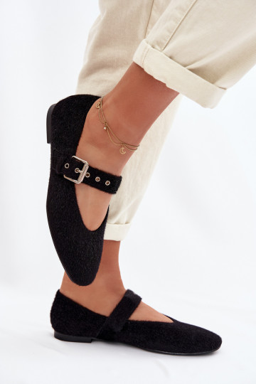 bailarinas Femenino con correas de color negro Pamira