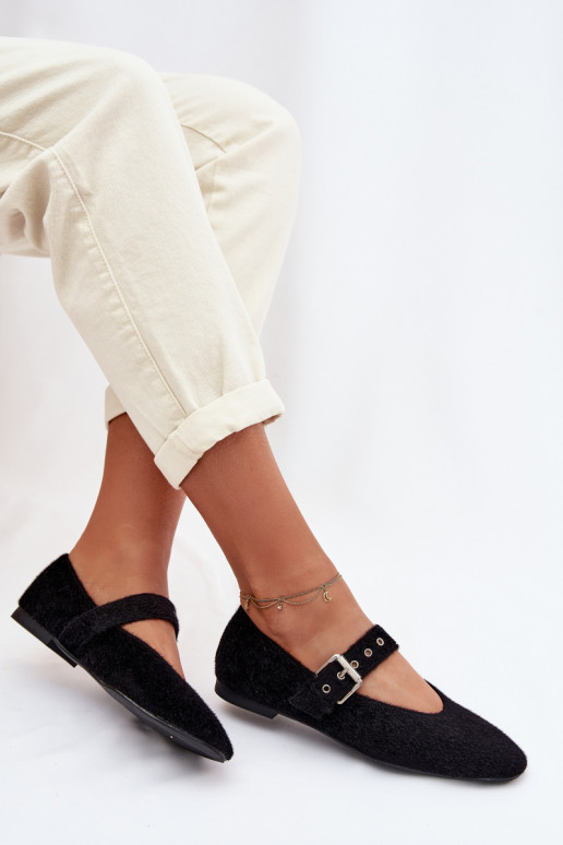 bailarinas Femenino con correas de color negro Pamira