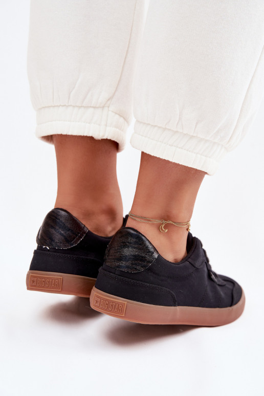 Zapatillas modelo zapatos. Femenino  Big Star TT274356 de color negro