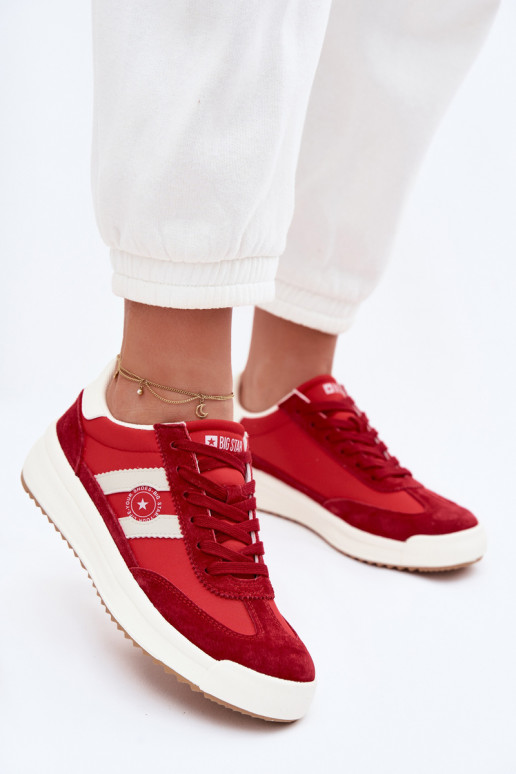 Zapatillas modelo zapatos. Femenino Big Star TT274158 color rojo