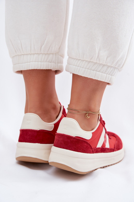 Zapatillas modelo zapatos. Femenino Big Star TT274158 color rojo