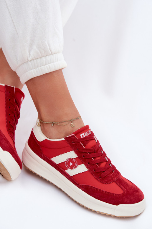 Zapatillas modelo zapatos. Femenino Big Star TT274158 color rojo