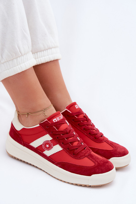 Zapatillas modelo zapatos. Femenino Big Star TT274158 color rojo