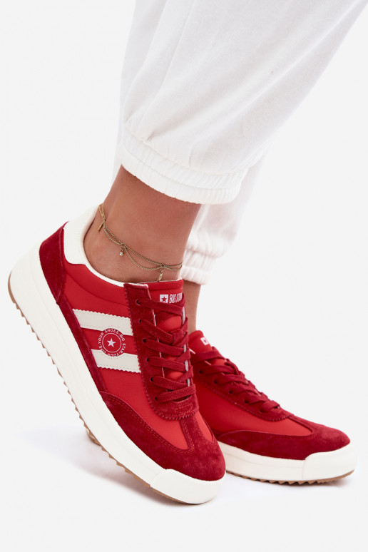 Zapatillas modelo zapatos. Femenino Big Star TT274158 color rojo