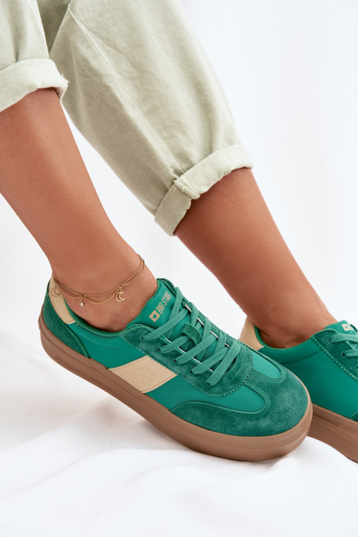 de gamuza Zapatillas modelo zapatos. Femenino Big Star TT274163 color verde