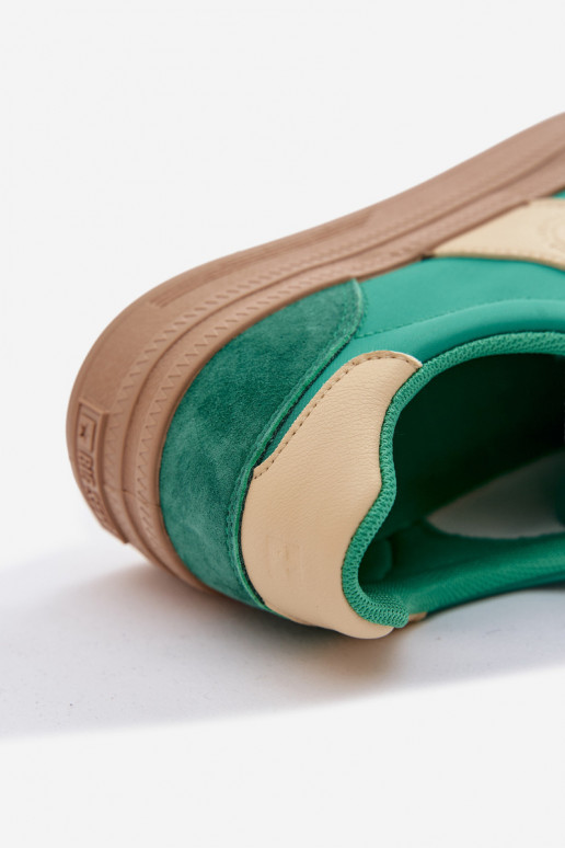 de gamuza Zapatillas modelo zapatos. Femenino Big Star TT274163 color verde